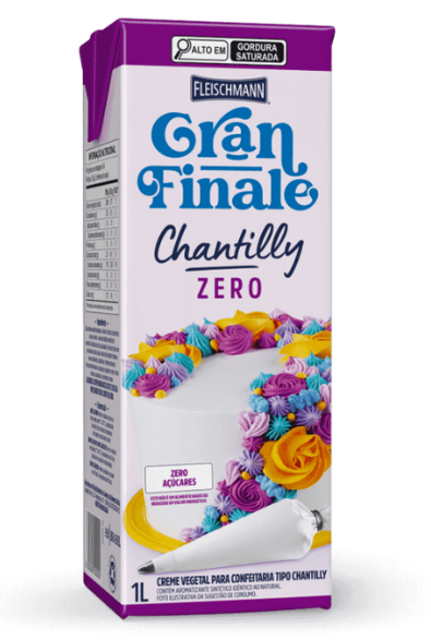 16064 - CHANTILLY GRAN FINALE ZERO ACUCAR 1L - FLEISCHMANN/ AB BRA