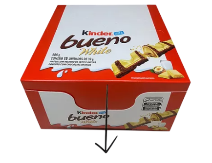 16899 - CHOCOLATE KINDER BUENO WHITE DP C/15un - FERRERO