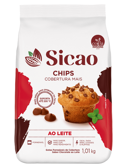 16071 - COBERTURA CHIPS AO LEITE 1,01kg - SICAO