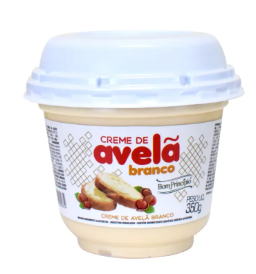 17344 - CREME DE AVELA BRANCO 350g - BOM PRINCIPIO