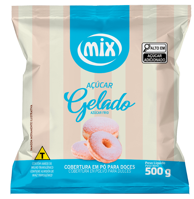 16413 - ACUCAR GELADO 500g - MIX/ DUAS RODAS 