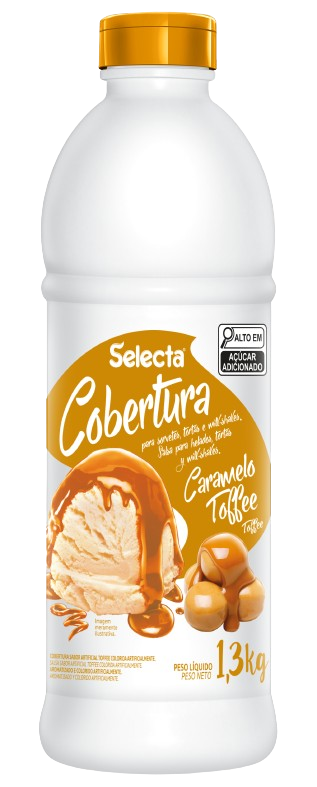 5407- COBERTURA CARAMELO TOFFEE 1,3kg - SELECTA/ DUAS RODAS