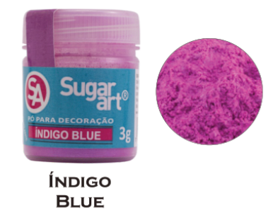 3329 - PÓ P/ DECORAÇÃO ÍNDIGO BLUE 3g - SUGAR ART