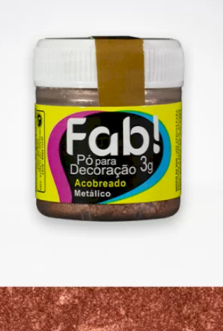 863 - PO P/ DECORACAO ACOBREADO 3g - FAB