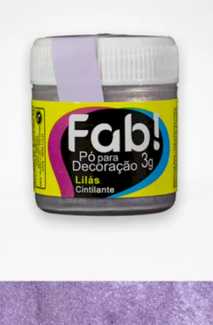 869 - PO P/ DECORACAO LILAS 3g - FAB