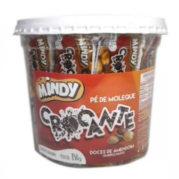 2413 - PÉ DE MOLEQUE CROCANTE 850g C/50un - MINDY