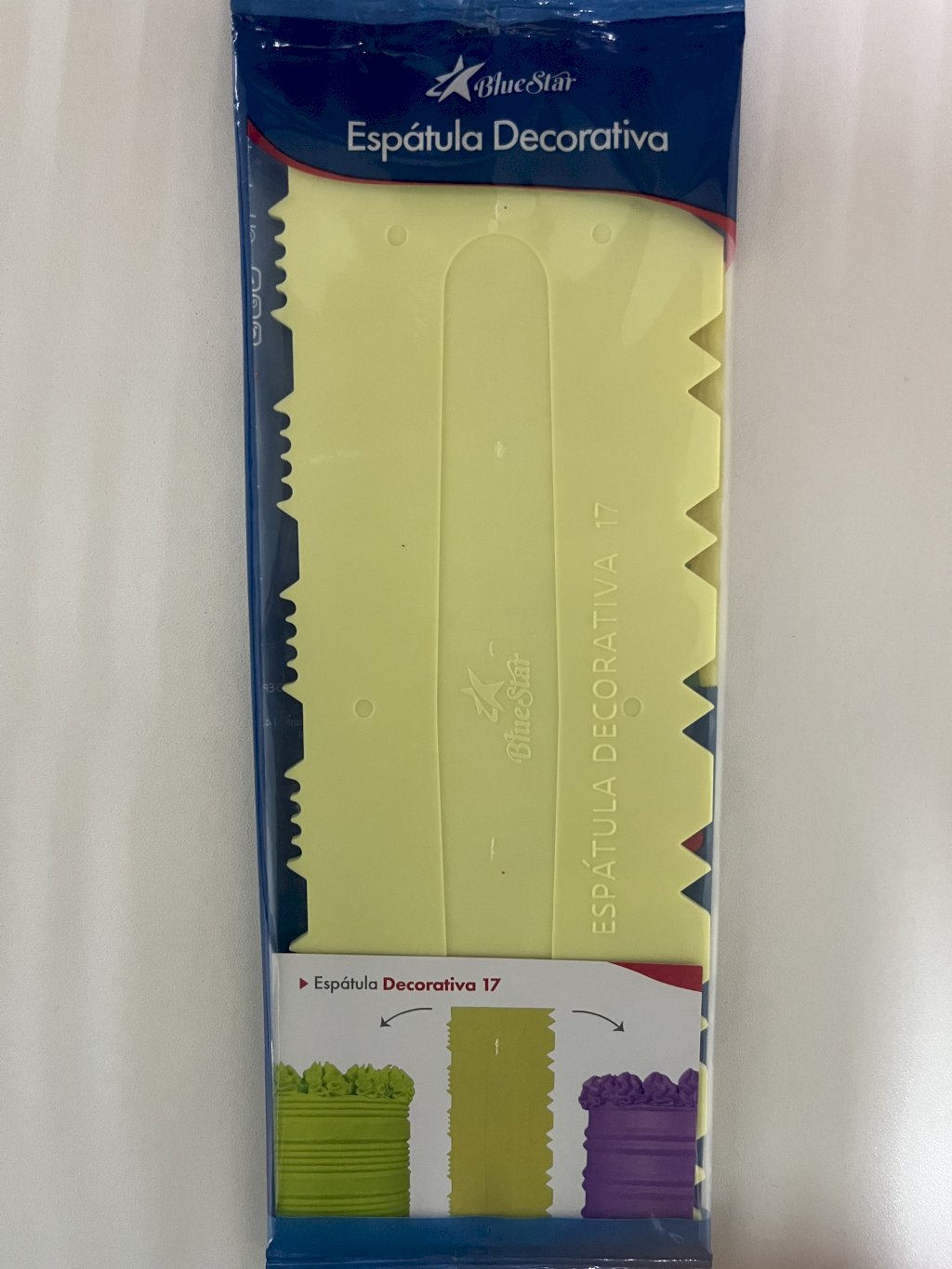 3071 - ESPATULA DECORATIVA 17 AMARELA - BLUESTAR