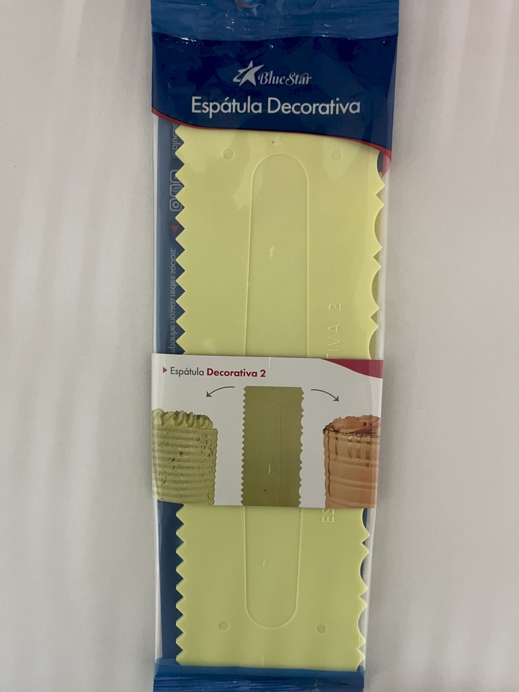 3066 - ESPATULA DECORATIVA 2 AMARELA - BLUESTAR