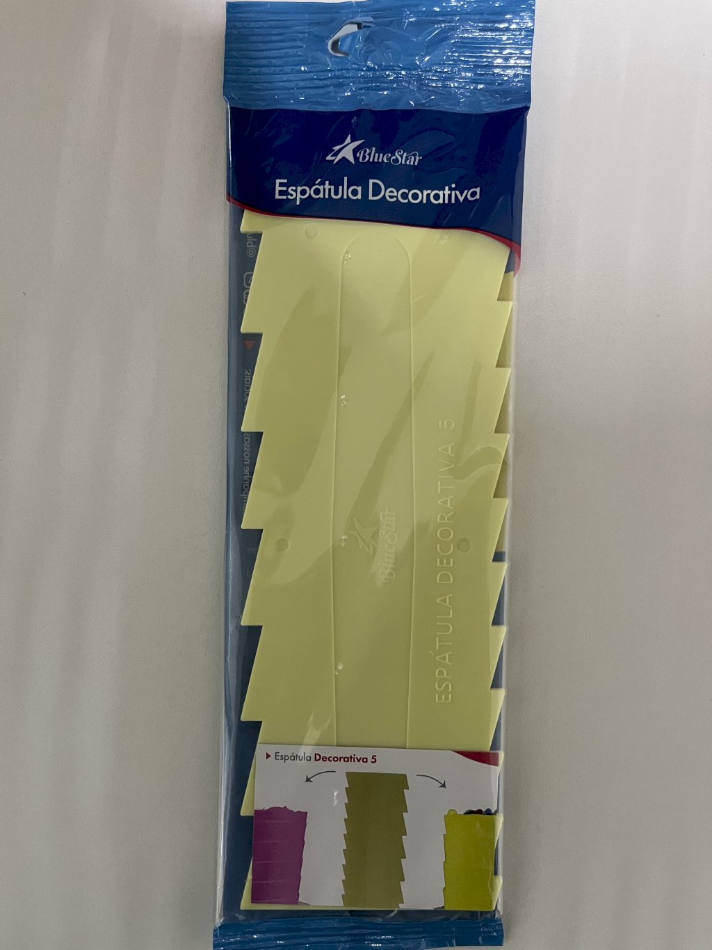 3397 - ESPATULA DECORATIVA 5 AMARELA - BLUESTAR