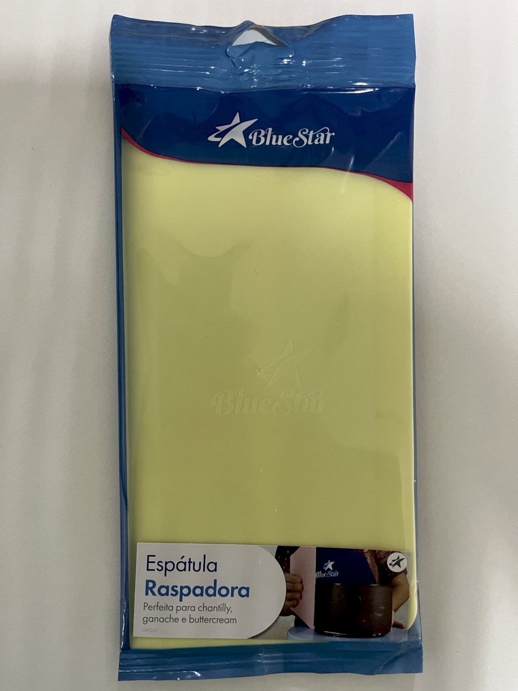 2489 - ESPATULA RASPADORA 2 AMARELA - BLUESTAR