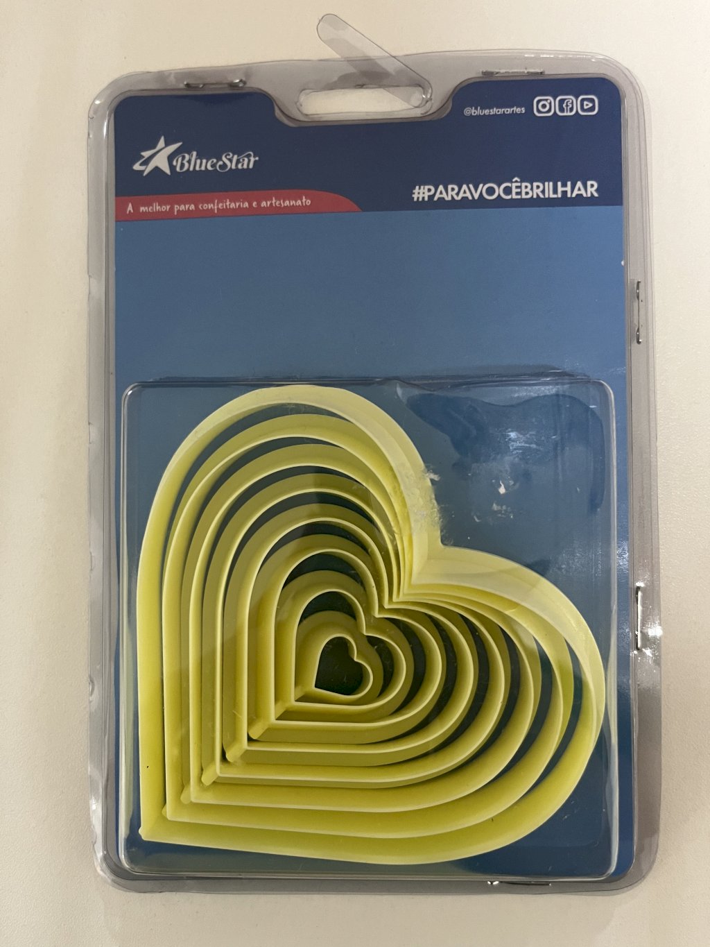 1834 - CORTADOR CORACAO LISO  - BLUESTAR