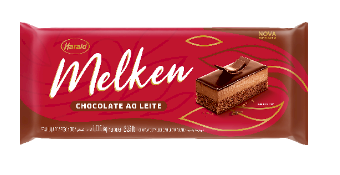 689 - CHOCOLATE BARRA AO LEITE MELKEN 1,01kg - HARALD