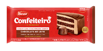 701 - COBERTURA BARRA AO LEITE CONFEITEIRO 1,01kg - HARALD