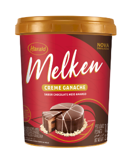 711 - GANACHE MEIO AMARGO MELKEN 1kg - HARALD