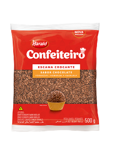 714 - ESCAMA CROCANTE CHOCOLATE CONFEITEIRO 500g - HARALD