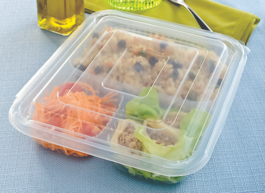 1015 - EMBALAGEM G323 BANDEJA 03 DIVISOES 810ml - GALVANOTEK