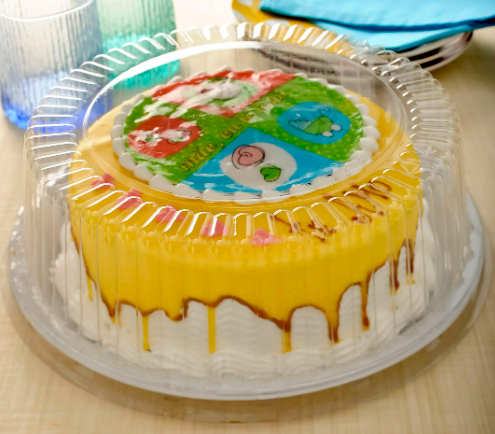 3879 - EMBALAGEM G56MM TORTA MEDIA MILLENIUM 1,7kg BRANCA PET 1un - GALVANOTEK