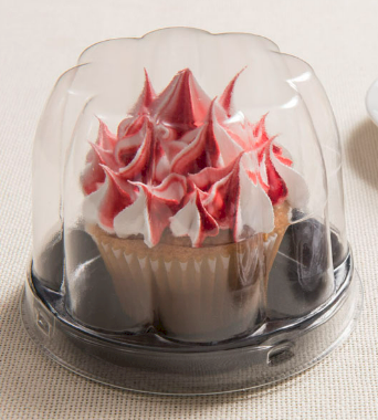 17907 - EMBALAGEM G690 CUP CAKE BAIXO CONFEITARIA PRETO  C/5UN - GALVANOTEK