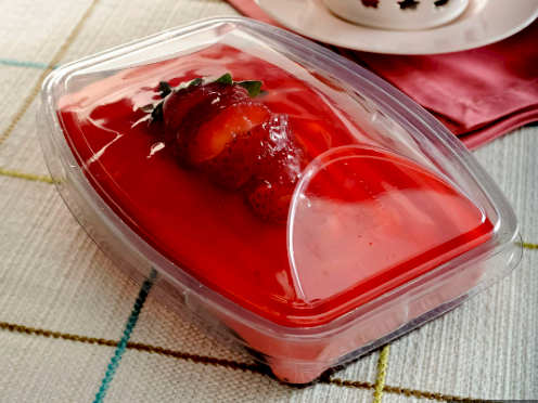 17904 - EMBALAGEM G795 POTE RETANGULAR IDEAL 250ml CRISTAL PET C/5UN - GALVANOTEK