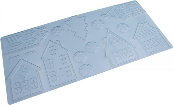 3956 - FORMA SIMPLES GRANDE PLACA DECORATIVA NATALINA - BWB