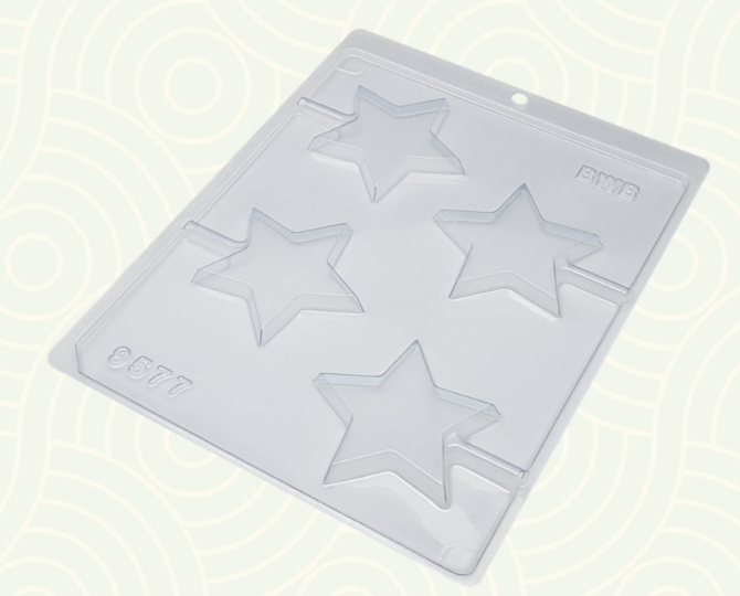 117 - FORMA SIMPLES PIRULITO ESTRELA - BWB