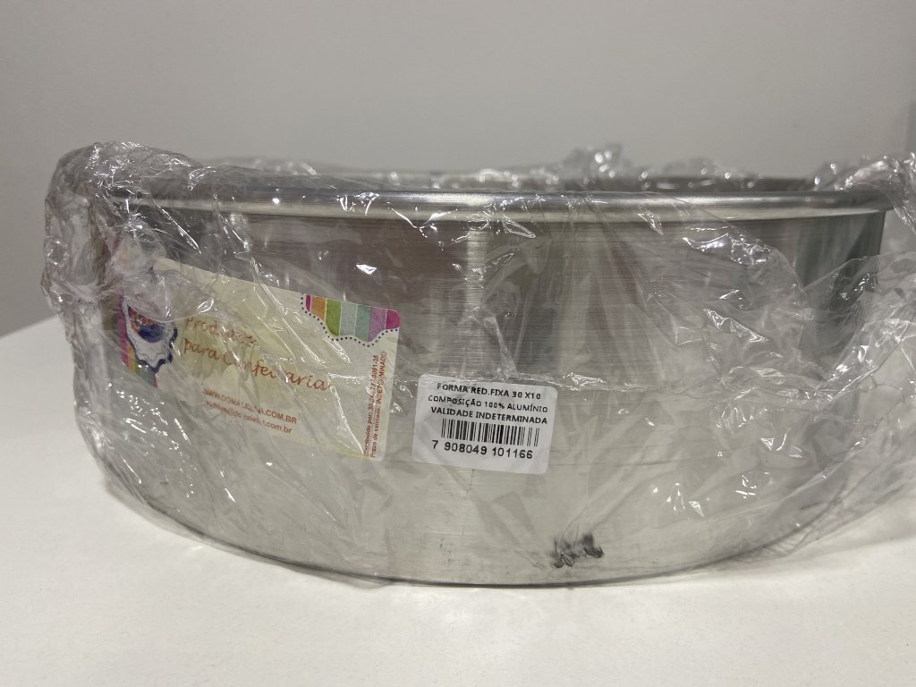 2915 - FORMA BOLO REDONDA FIXA 30X10 - DONA LELLA