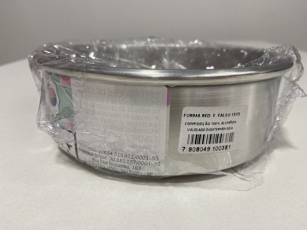 2894 - FORMA BOLO REDONDA FUNDO FALSO 15X5 - DONA LELLA