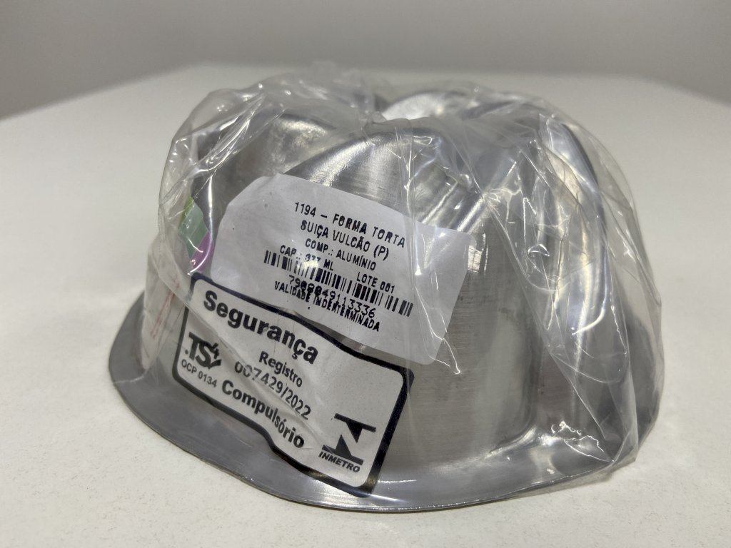 4046 - FORMA DEC VULCAO ALUM 13X6 cm - DONA LELLA