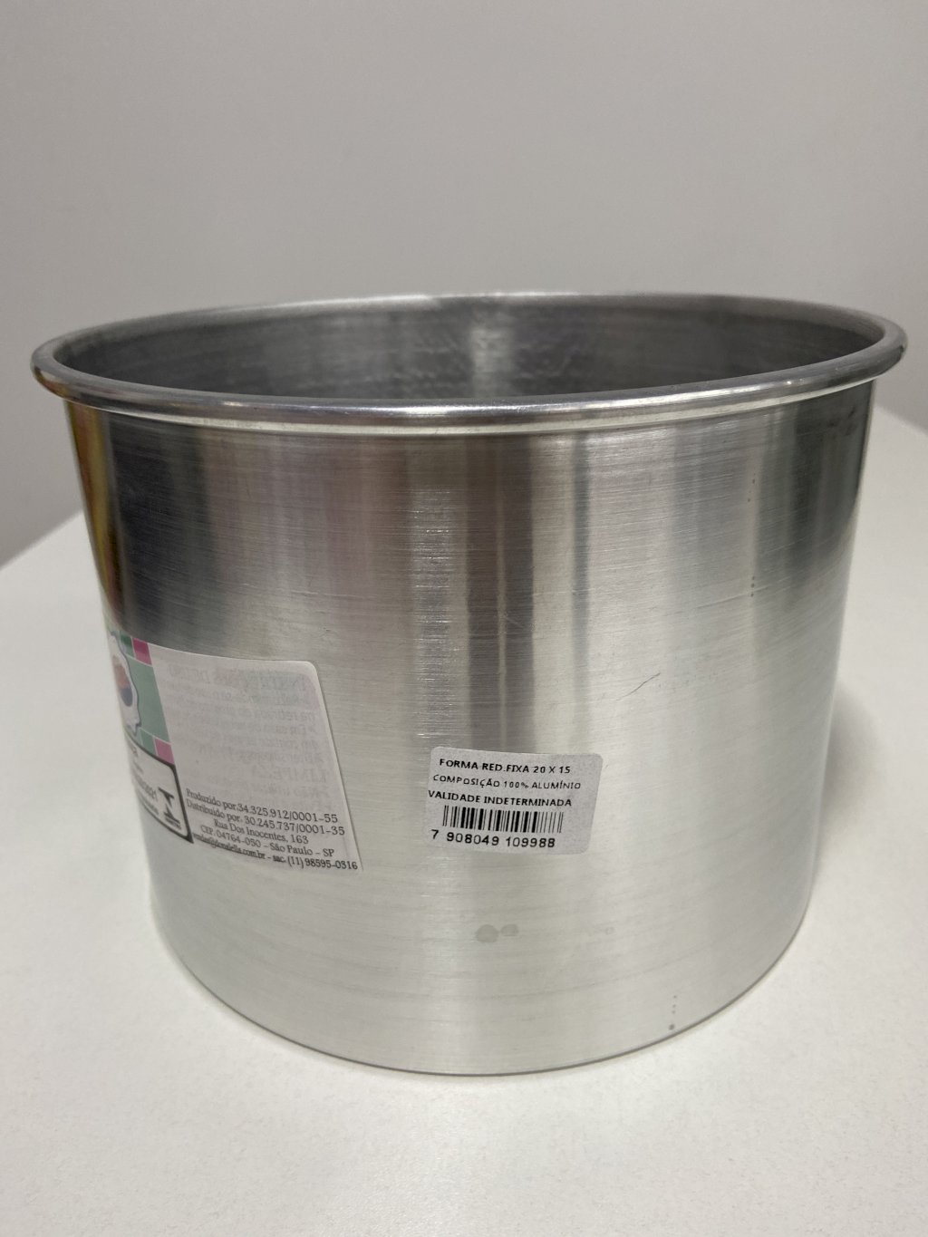 2703 - FORMA BOLO REDONDA FIXA 20X15 - DONA LELLA