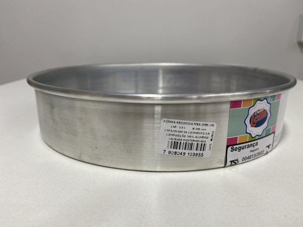 2908 - FORMA BOLO REDONDA FIXA 23X5 - DONA LELLA