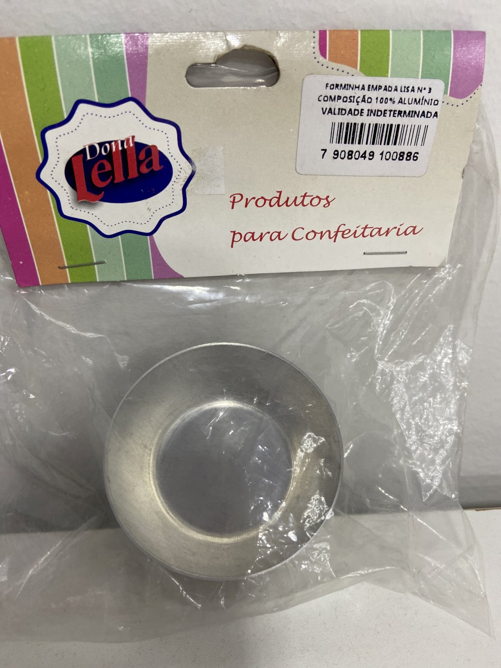 1292 - FORMINHA EMPADA LISA N3 12un - DONA LELLA