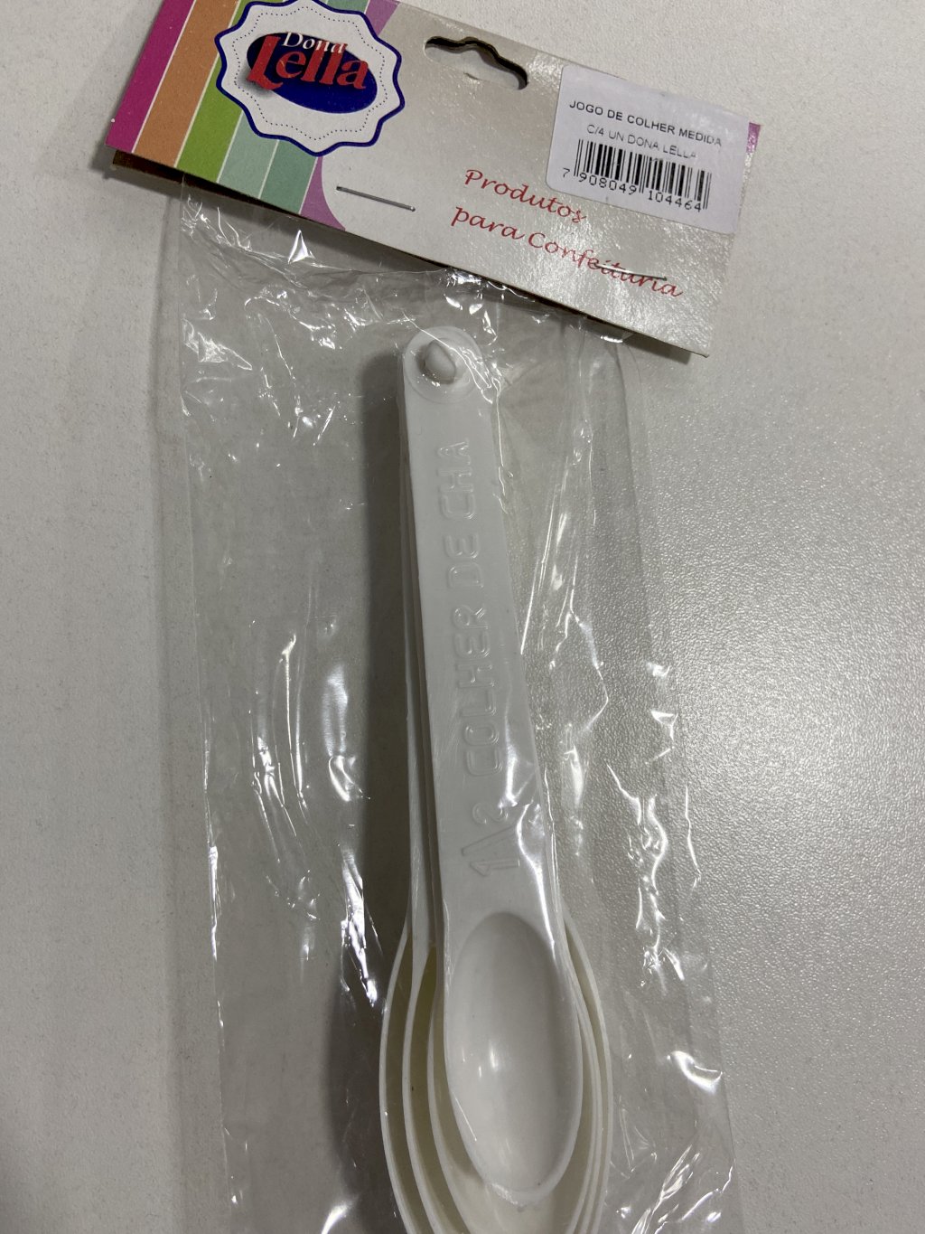 520 - JOGO DE COLHER MEDIDA C/4un - DONA LELLA