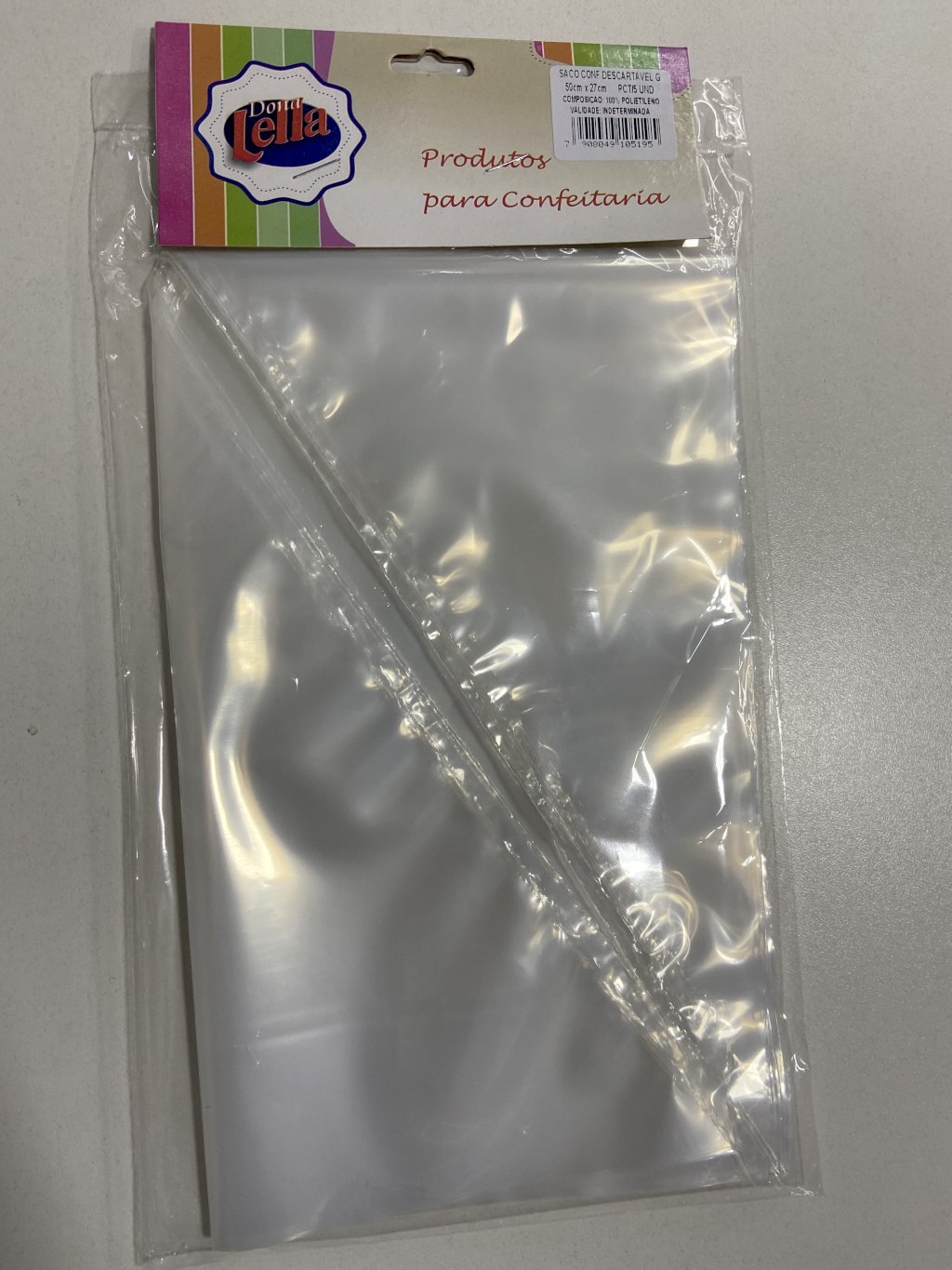 529 - SACO CONFEITAR NORMAL G 5un - DONA LELLA