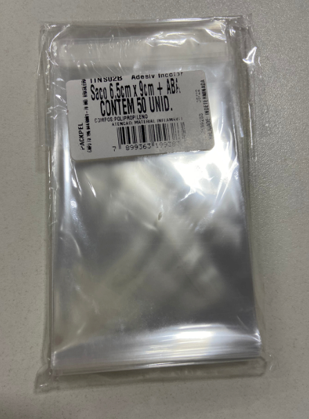 3515 - SACO ADESIVO 6,5x9+ABA  C/50un - PC/CROMUS