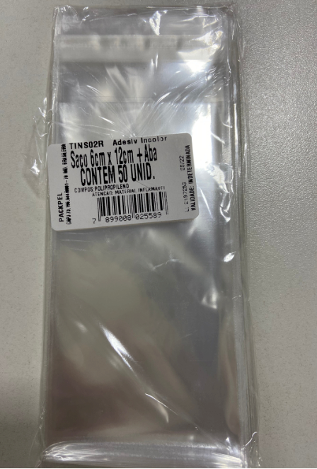 3608 - SACO ADESIVO 6x12+ABA C/50un - PC/CROMUS