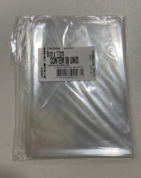 1743 - SACO INCOLOR 08x11 C/50un - PC/CROMUS