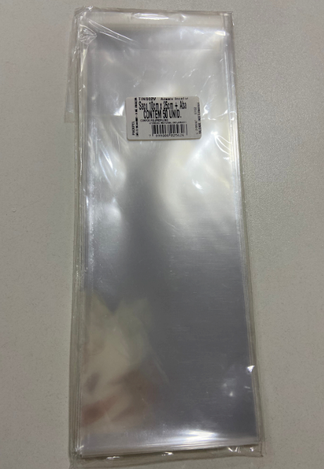 3518 - SACO ADESIVO 10x25+ABA C/50un - PC/CROMUS