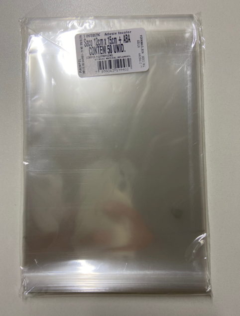 3519 - SACO ADESIVO 12x15+ABA  C/50un - PC/CROMUS