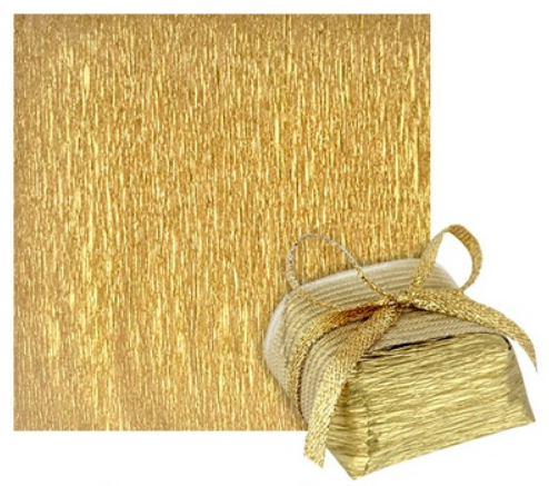 3803 - PAPEL P/ BEM CASADO LISO OURO C/ 40un - PLAC