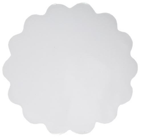 287 - FUNDO REDONDO N. 7 TRANSPARENTE C/100 - PLAC