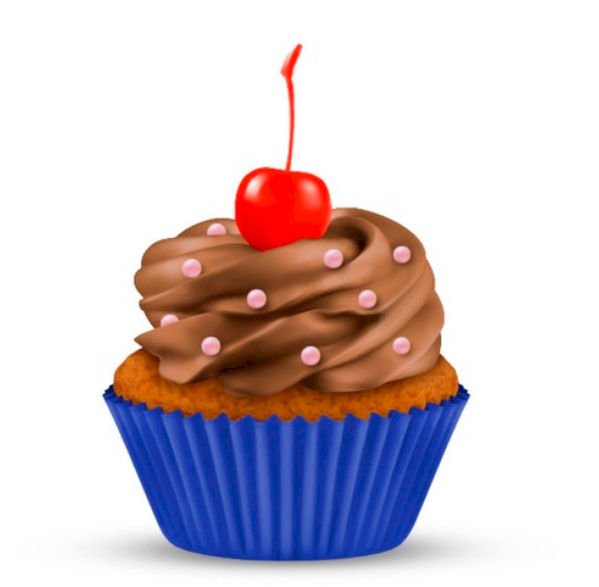 1328 - FORMA PARA CUPCAKE AZUL ESCURO C/ 45un -PLAC