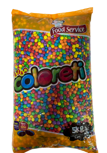 4075 - CONFEITO COLORETI MINI SORTIDO A GRANEL 5kg - JAZAM