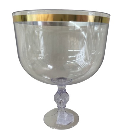 4068 - TACA AMERICANA EXCLUSIVE TRANSPARENTE C/ BORDA DOURADA 1.250lts - LSC TOYS