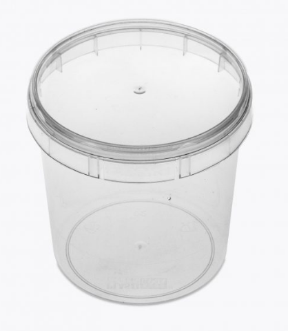 490 - POTE REDONDO C/ TAMPA C/ LACRE 220ml C/10un - PLASTILANIA