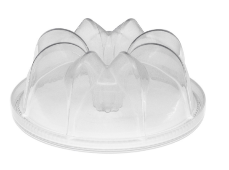 1503 - FORMA CONFEITARIA PUDIM 120ml C/ TAMPA 10un - PLASTILANIA