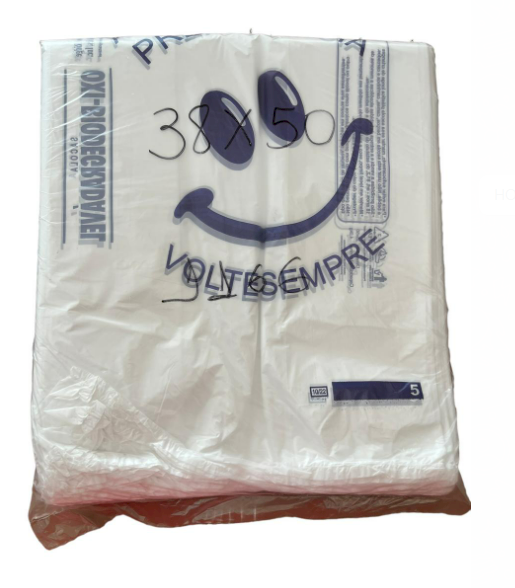 927 - SACOLA  38X50 VOLTE SEMPRE  C/100un - RIOPLASTIC