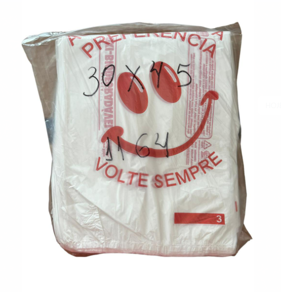 925 - SACOLA  30X45 VOLTE SEMPRE C/100un - RIOPLASTIC