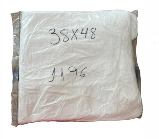 926 - SACOLA BRANCA 38X48 C/100un - RIOPLASTIC