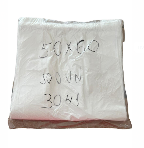 3041 - SACOLA BRANCA 50X60 TRADICIONAL C/100un - RIOPLASTIC