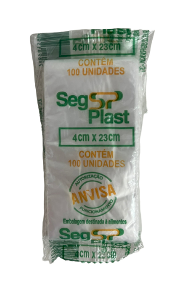 849 - SACO DINDIN 4X23X100 C/100un - SEGPLAST